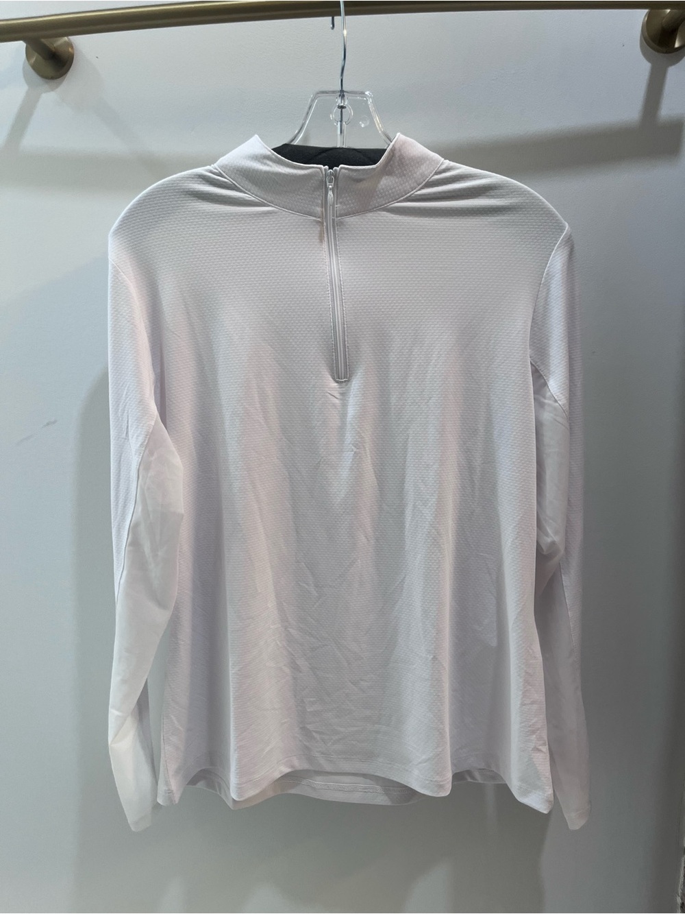 Gottex Women’s Long-Sleeve Quarter-Zip Shirt (White)